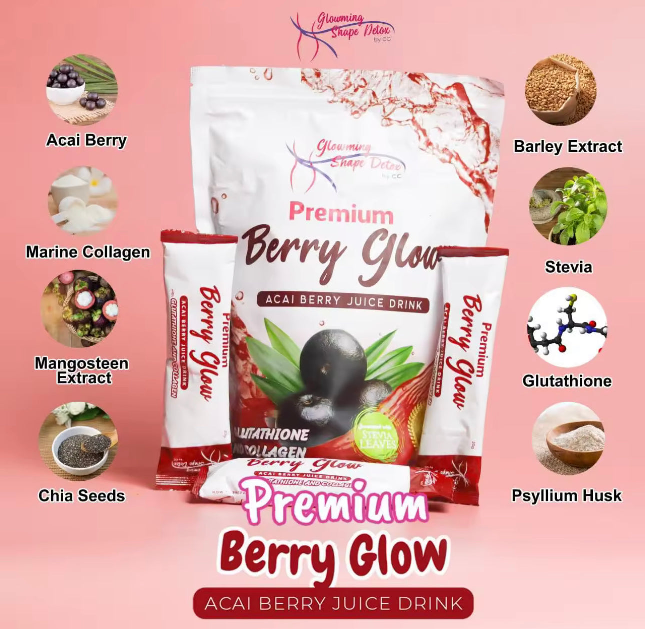 Glowming Shape Detox Acai Berry and Coffee Shape by Cris Cosmetics