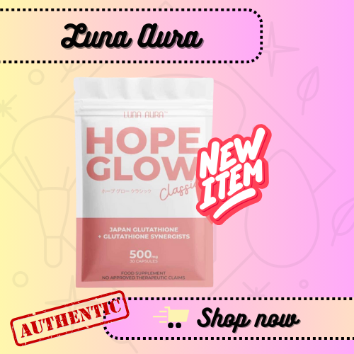Luna Aura Hope Glow Glutathione 30 caps in pouch