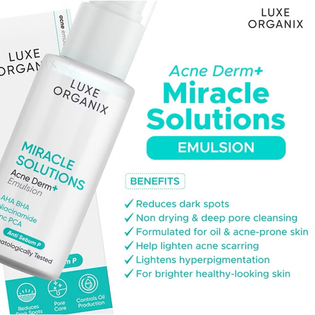 Luxe Organix Miracle Solutions Aha/Bha Emulsion 80mL