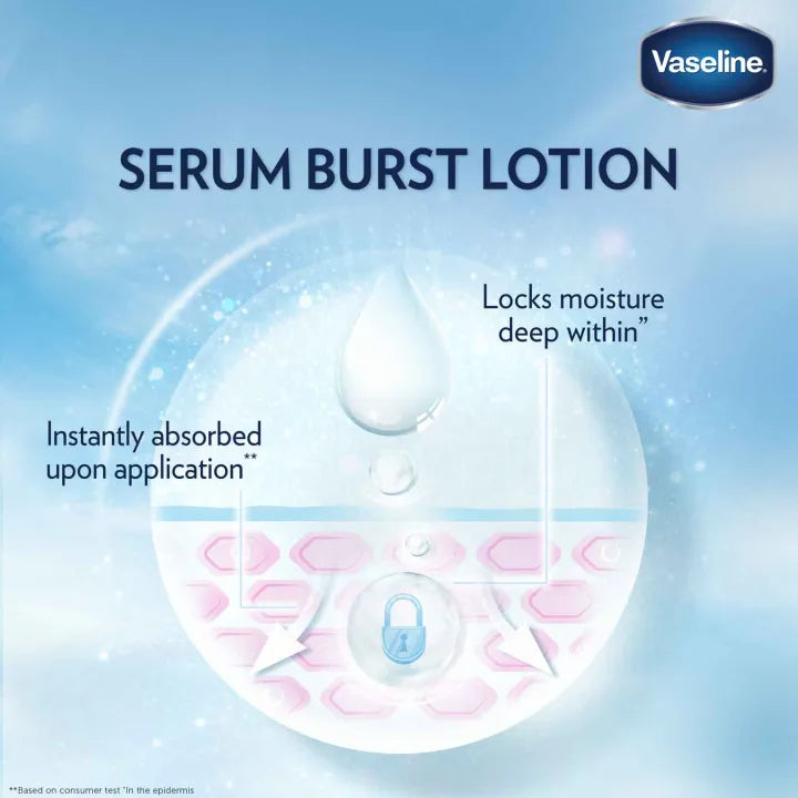 Vaseline Gluta Hya Serum Burst Lotion Dewy Radiance 330ml x2