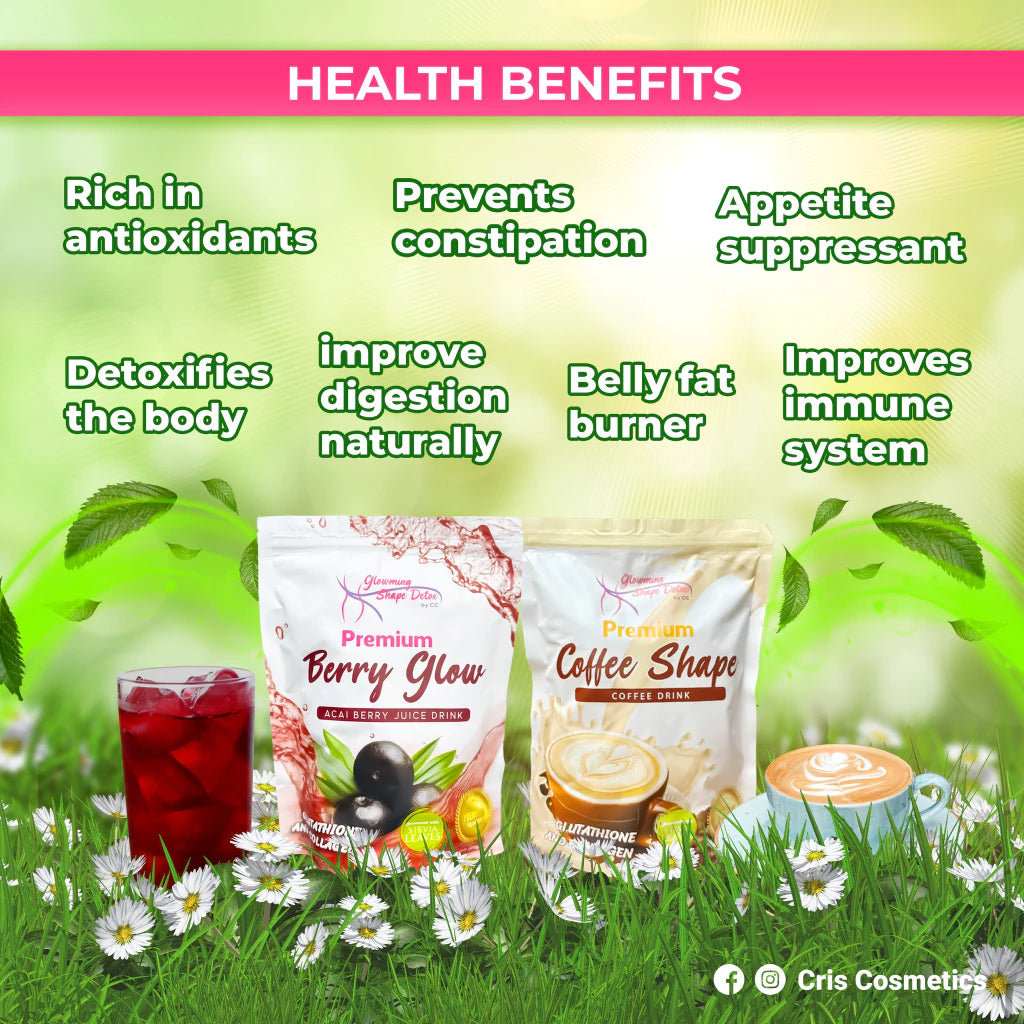 Glowming Shape Detox Premium Berry Glow / Premium Coffee Shape / Choco blast / Mango / Matcha