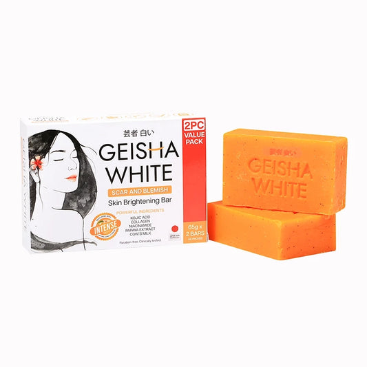 Geisha White Intense with Apricot Bar 65gx2