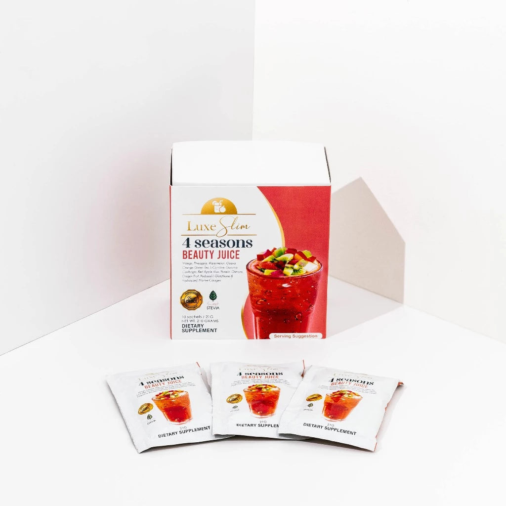 Luxe Slim Coffee and Beauty Juice by Anna Magkawas - Lychee, AvoCaffé Macchiato, Decaf, Caffe Black, Avocado