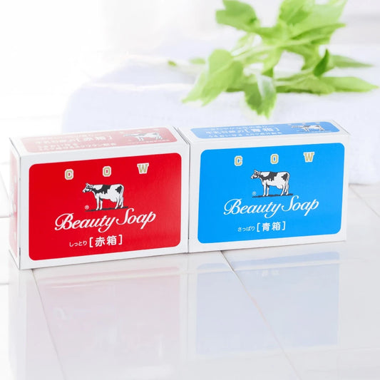 Cow Brand Beauty Soap Red box Blue box Cow's Milk soap