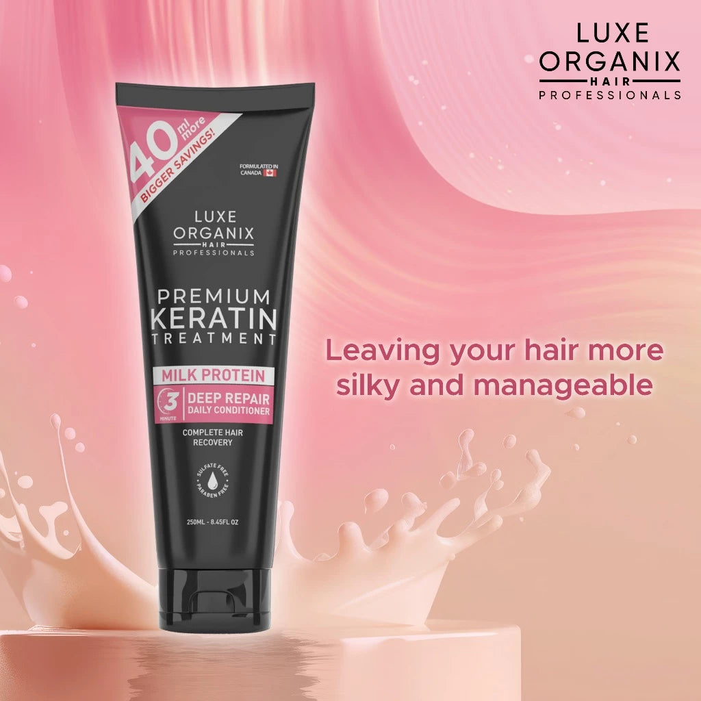 Luxe Organix Premium Keratin Milk Protein Treatment Conditioner 250ml