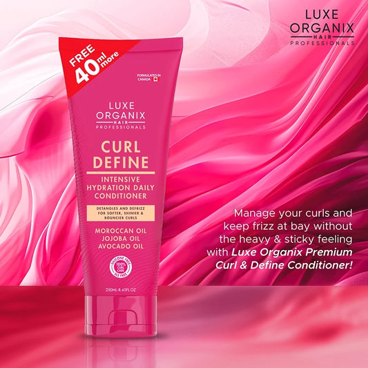 LUXE ORGANIX Curl Define Intensive Hydration Daily Conditioner 250ml