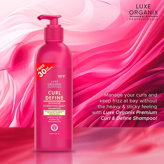 LUXE ORGANIX Curl Define Intensive Hydration Daily Shampoo 270ml