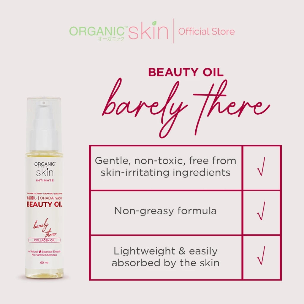 Organic Skin Japan Intimate Beauty Oil 60ml Stretch Marks & Skin Treatment Set of 2