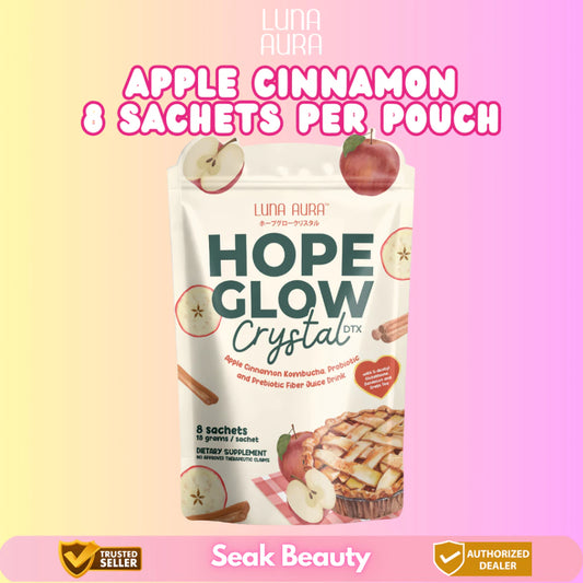 Luna Aura Hope Glow Crystal Apple Cinnamon 8 Sachets per pouch