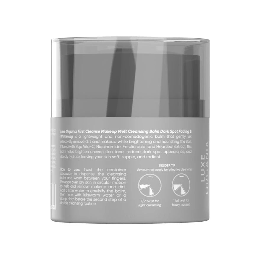Luxe Organix First Cleanse Dark Spot Fading & Whitening Cleansing Balm 45g