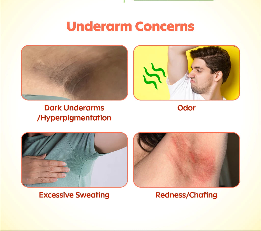 Organic Skin Japan Intensive Whitening Underarm Powder Dry Deodorant Under Arm Deo Roll on Set of 3