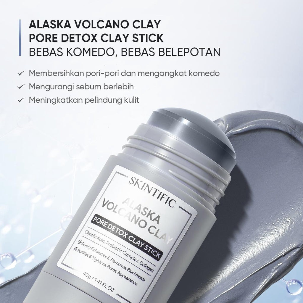 【Blackhead】SKINTIFIC Alaska Volcano Pore Clay Mask Stick Anti blackhead Deep Pores Cleansing Remover