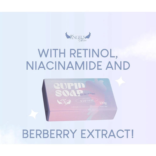 Angel Skin Cupid Soap Face & Body Bar Soap With Glutathione | Retinol | Niacinamide | Vitamin C