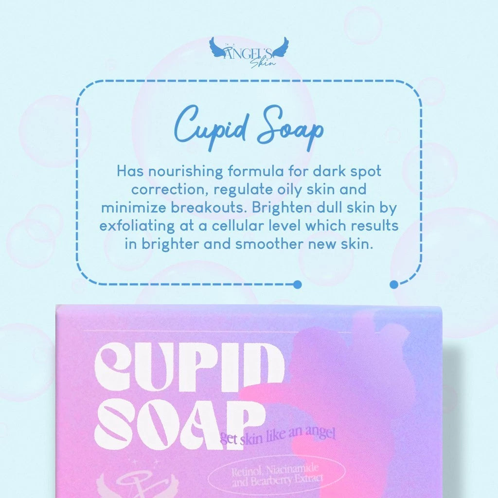 Angel Skin Cupid Soap Face & Body Bar Soap With Glutathione | Retinol | Niacinamide | Vitamin C