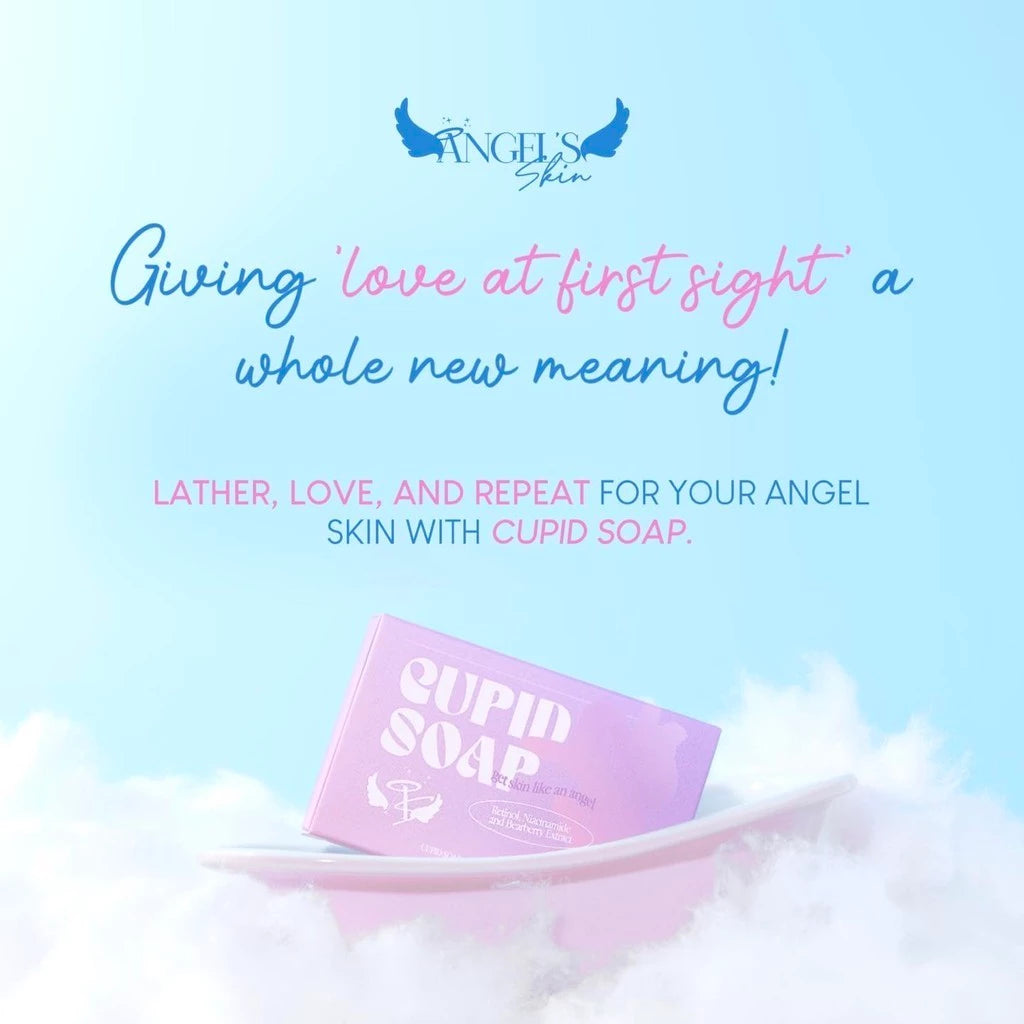 Angel Skin Cupid Soap Face & Body Bar Soap With Glutathione | Retinol | Niacinamide | Vitamin C