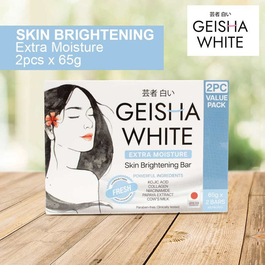 Geisha White FRESH, Extra Moisture, Skin Brightening Bar 65gx2