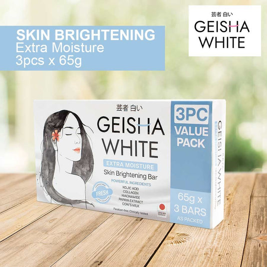 Geisha White FRESH, Extra Moisture, Skin Brightening Bar 65gx3