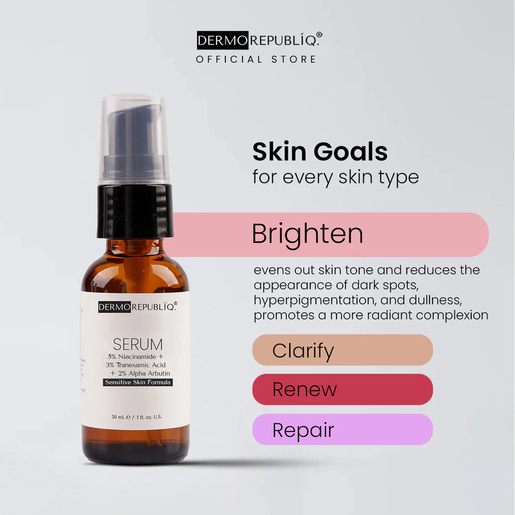 Dermorepubliq 5% Niacinamide + 3% Tranexamic Acid + 2%Alpha Arbutin - 30 mL