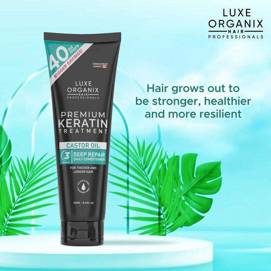 Luxe Organix Premium Keratin Castor Oil Conditioner 250ml