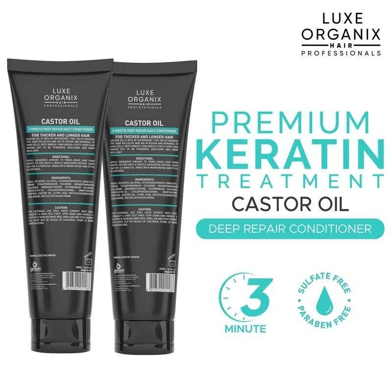 Luxe Organix Premium Keratin Castor Oil Conditioner 250ml