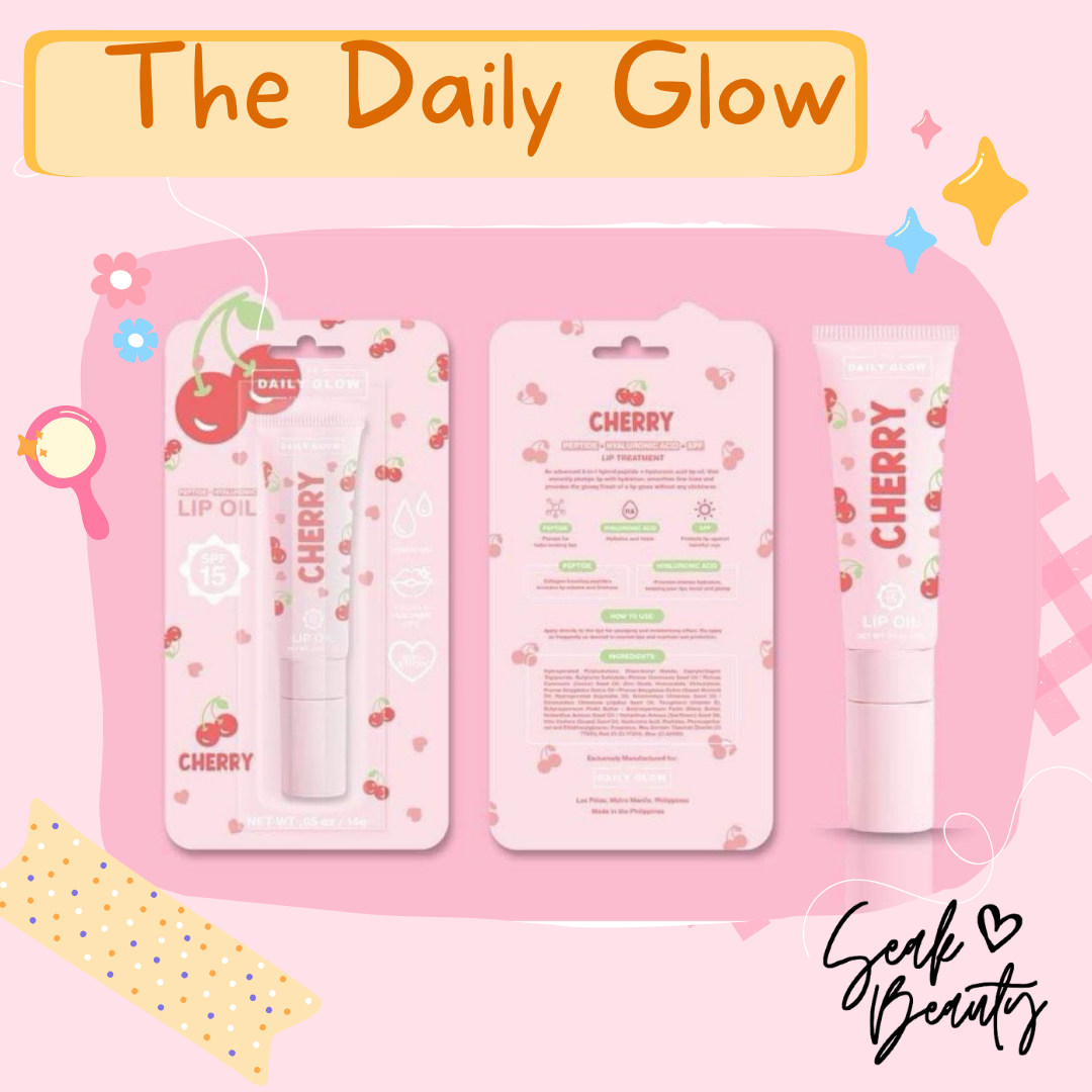 The Daily Glow Peptide Lip Oil SPF 15 with Hyaluronic Acid