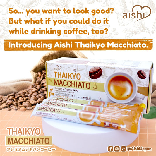 Aishi Thaikyo Macchiato Collagen with Organic Detox