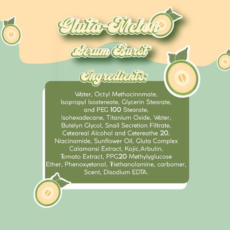 Gavven Skin Gluta Melon Serum Burst Hydrating & Whitening Lotion