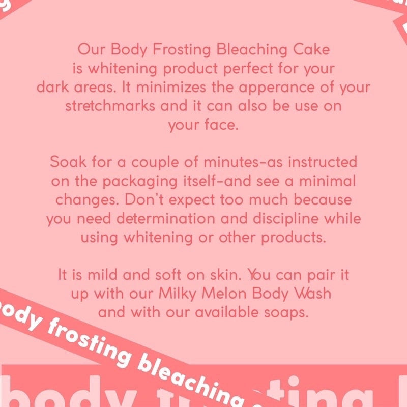 Gavven Skin Body Frosting Bleaching Cake