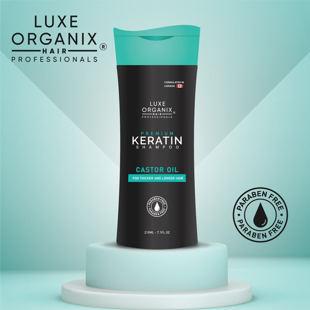 Luxe Organix  Premium Keratin Castor Oil Shampoo 210ml