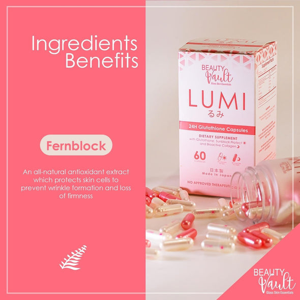 Lumi 24H Gluta 60Caps by Beauty Vault