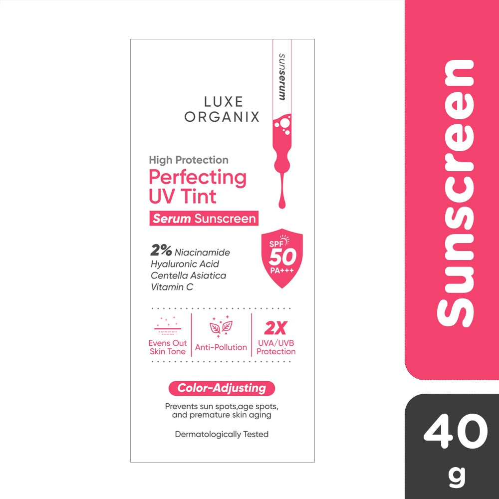 Luxe Organix Perfecting UV Tint Serum Sunscreen SPF 50 PA +++ 40ml