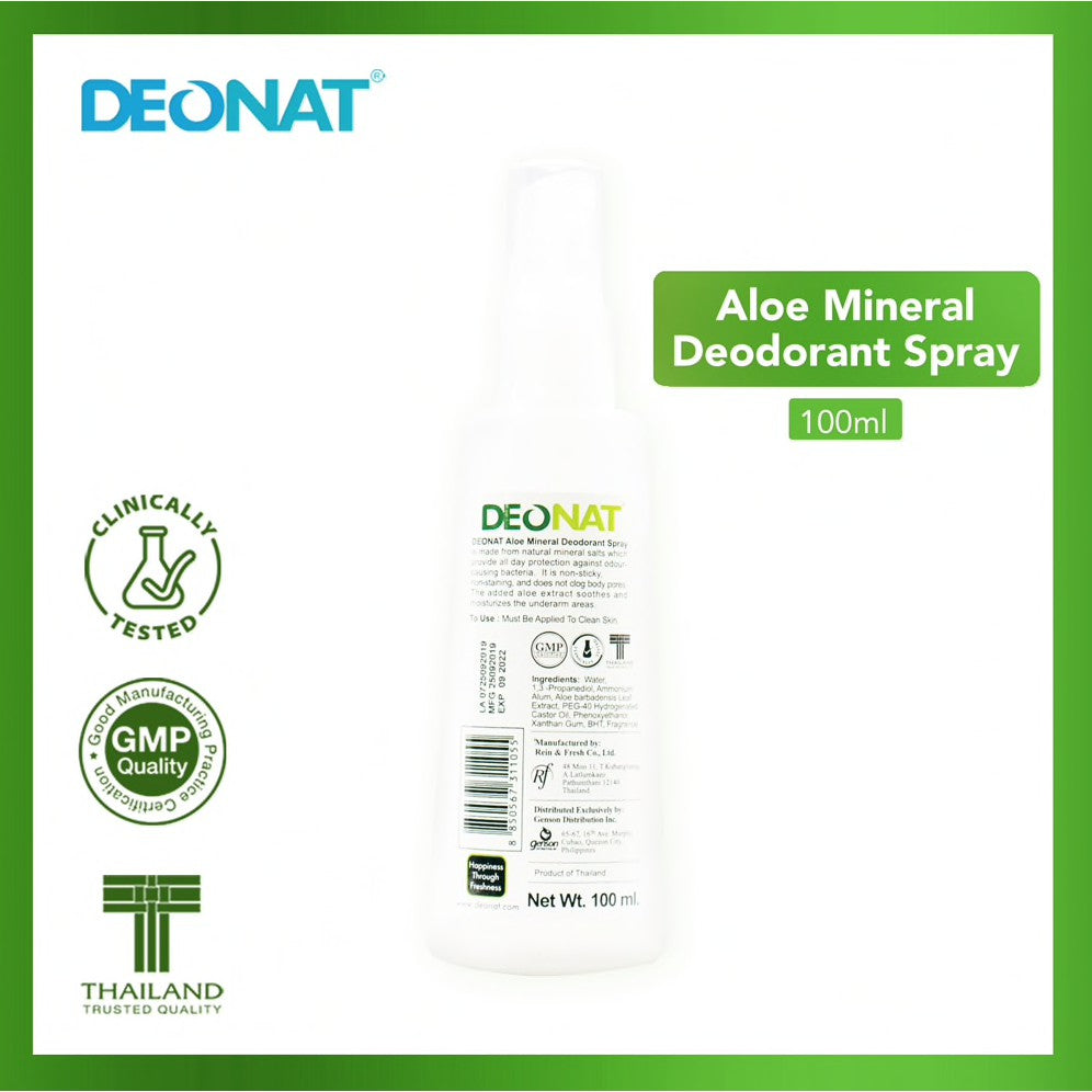 Luxe Organix DEONAT Mineral Aloe Deo Spray 100ml