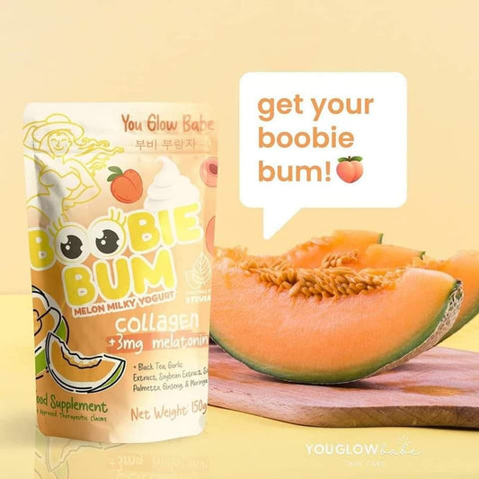 You Glow Babe - Boobie Bum Melon Milky Yogurt Collagen +3mg Melatonin