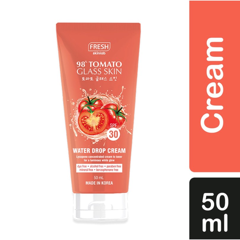 Fresh Skinlab Tomato Glass Skin Water Drop Cream with SPF30