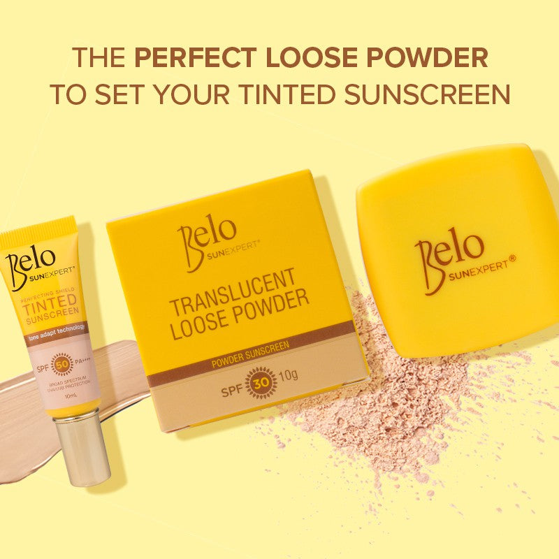 Belo SunExpert Translucent Loose Powder 10g + FREE Tinted Sunscreen 10mL