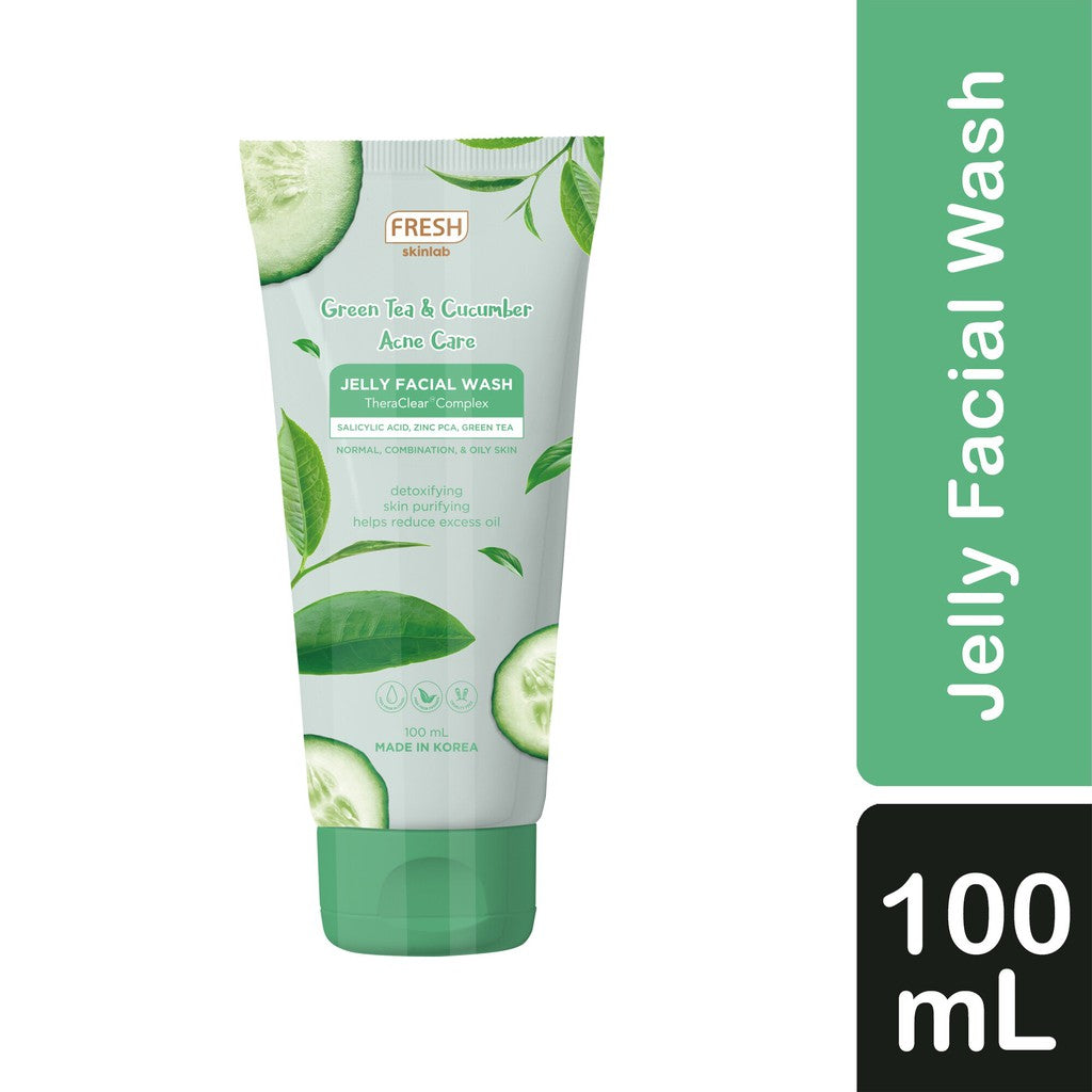 Fresh Skinlab Green Tea & Cucumber Acne Care Jelly Facial Wash