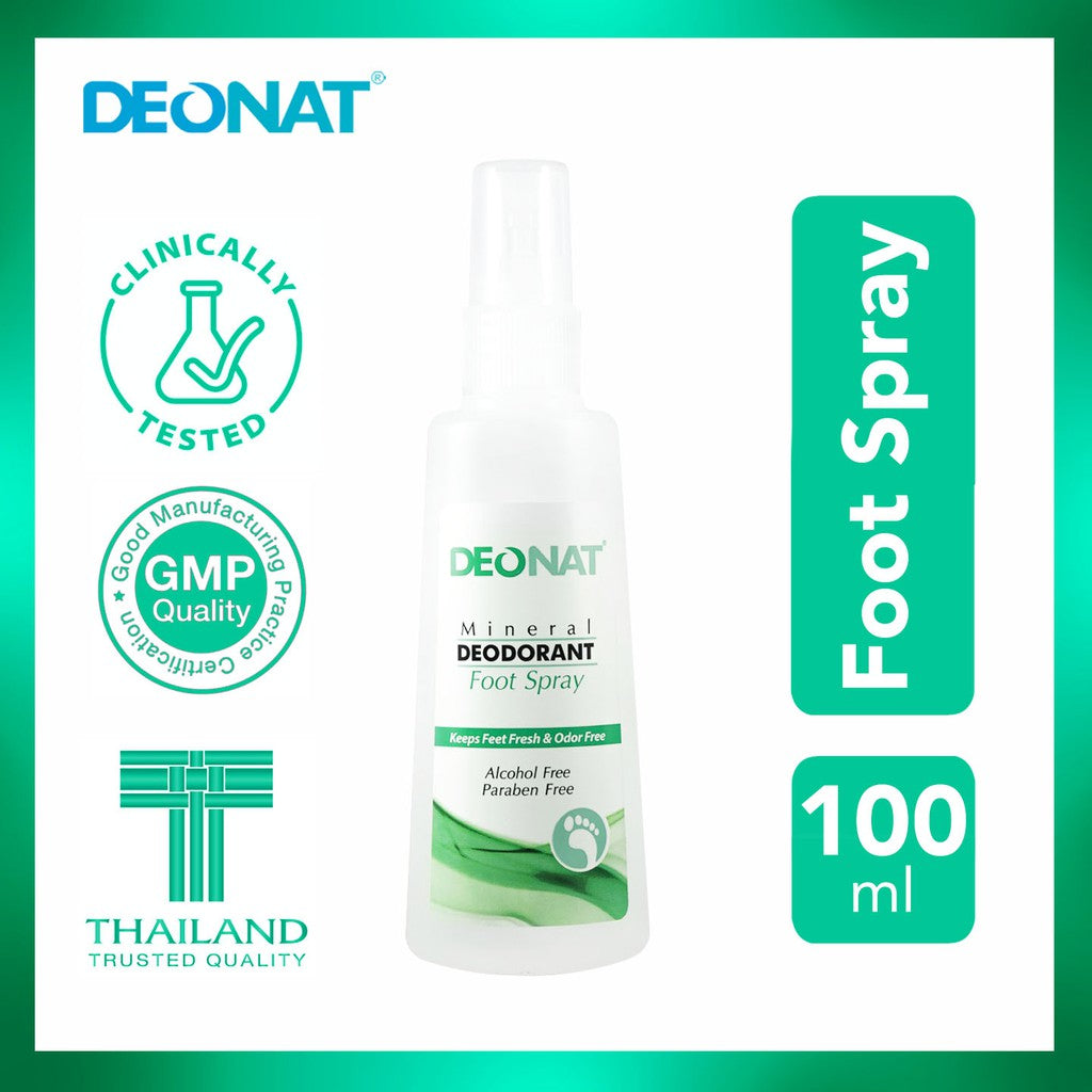 Luxe Organix DEONAT Mineral Deodorant Foot Spray 100ml