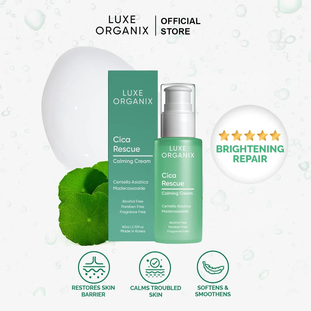 Luxe Organix Cica Rescue Calming Cream 80ml