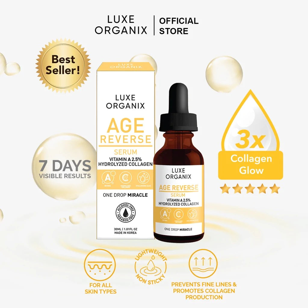 Luxe Organix Age Reverse Serum Vitamin A 2.5% 30ml