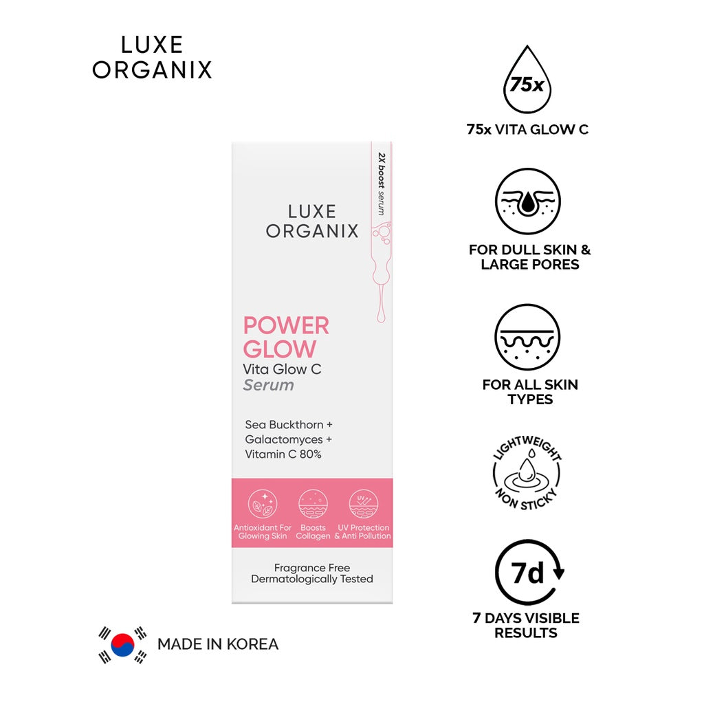 Luxe Organix Power Glow Serum Vitamin C 20% 30ml