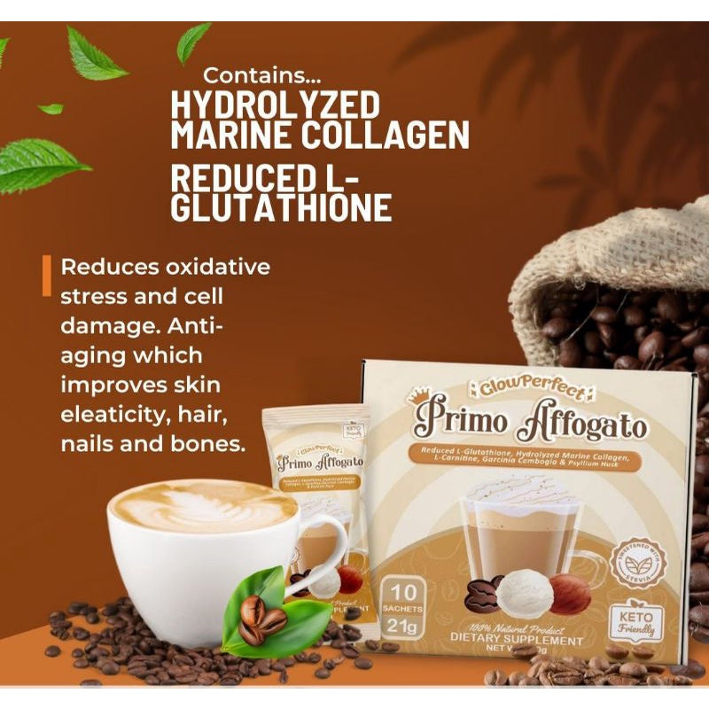 Primo Affogato whitening, Collagen + Slimming by Glow Perfect