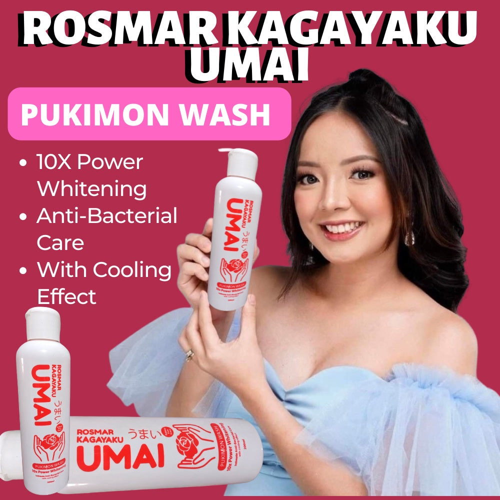 Rosmar Kagayaku Umai Pukimon Wash 10x Power Whitening