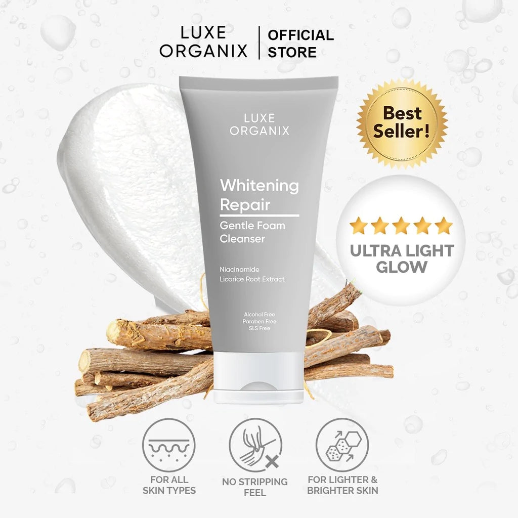 Luxe Organix Whitening Repair Cleanser Niacinamide 2% Cleanser 150g